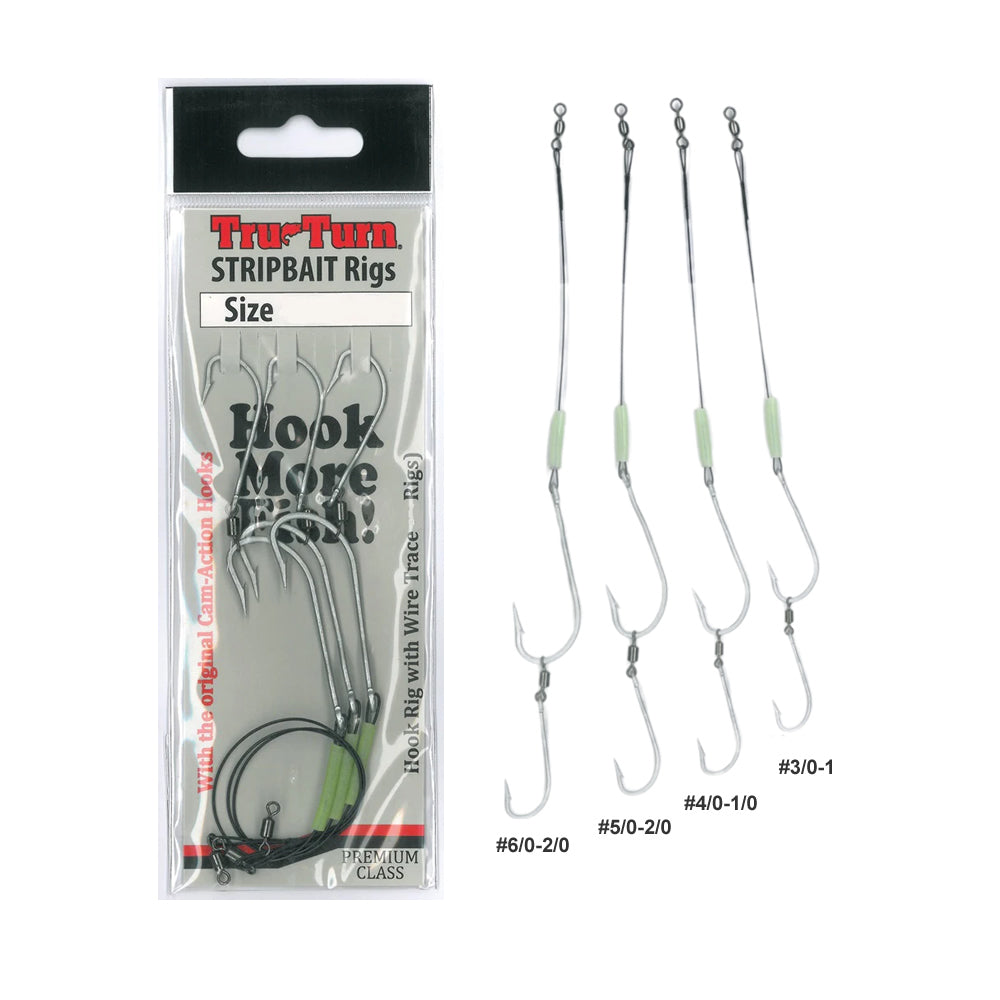 Tru Turn Stripbait Rigs (3 Rigs/Pack) – Anglerpower Fishing Tackle