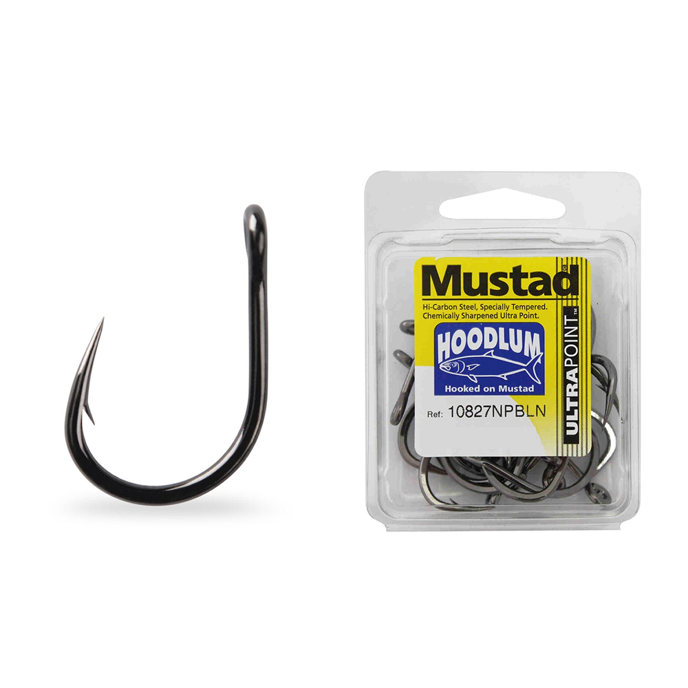 Mustad 10827 Hoodlum Live Bait Hooks (Box of 25) – Anglerpower Fishing  Tackle