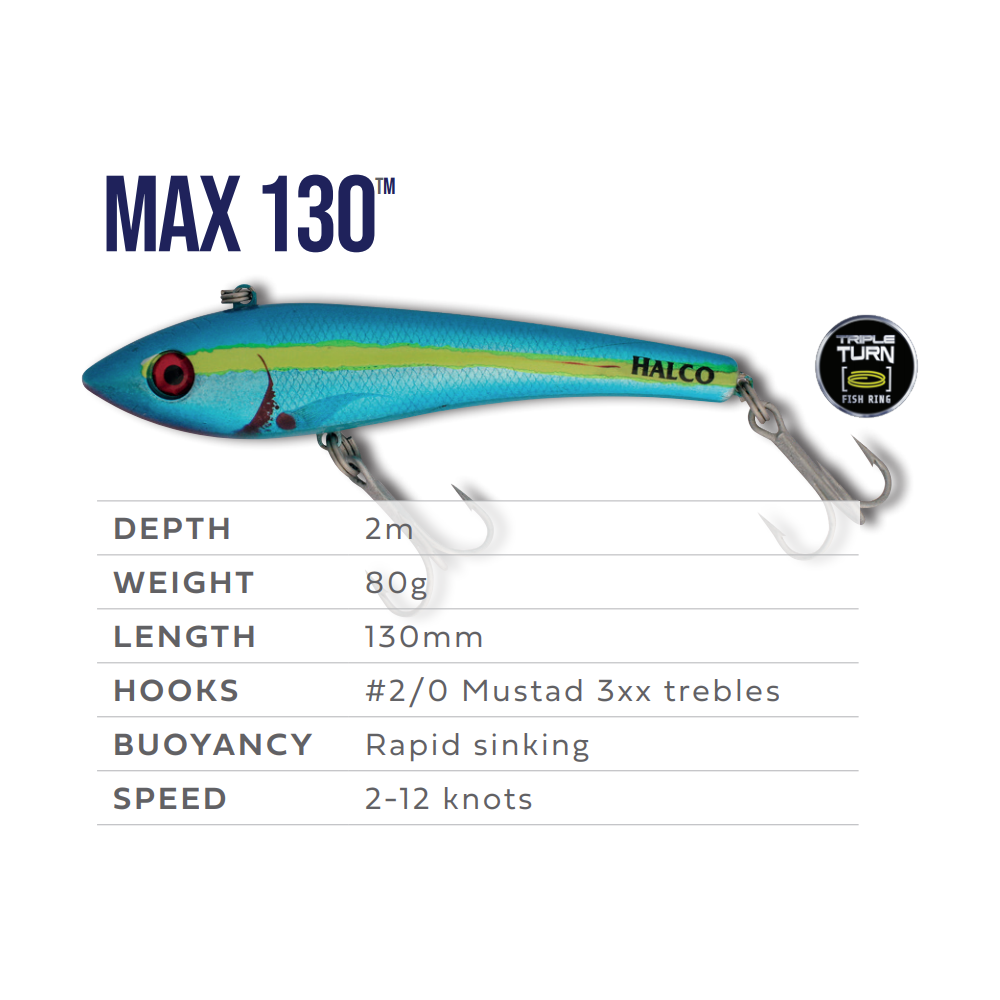 HALCO MAX 130 LURE – Anglerpower Fishing Tackle