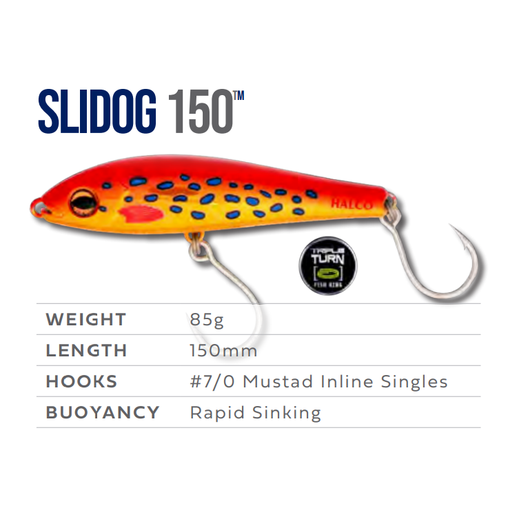 HALCO SLIDOG 150 LURE – Anglerpower Fishing Tackle