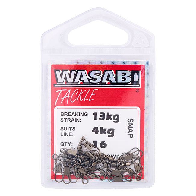 Wasabi Snap Swivels Small Pack – Anglerpower Fishing Tackle