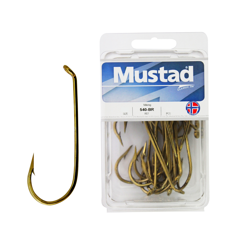 Mustad 540 Bronze French Viking Hooks – Anglerpower Fishing Tackle