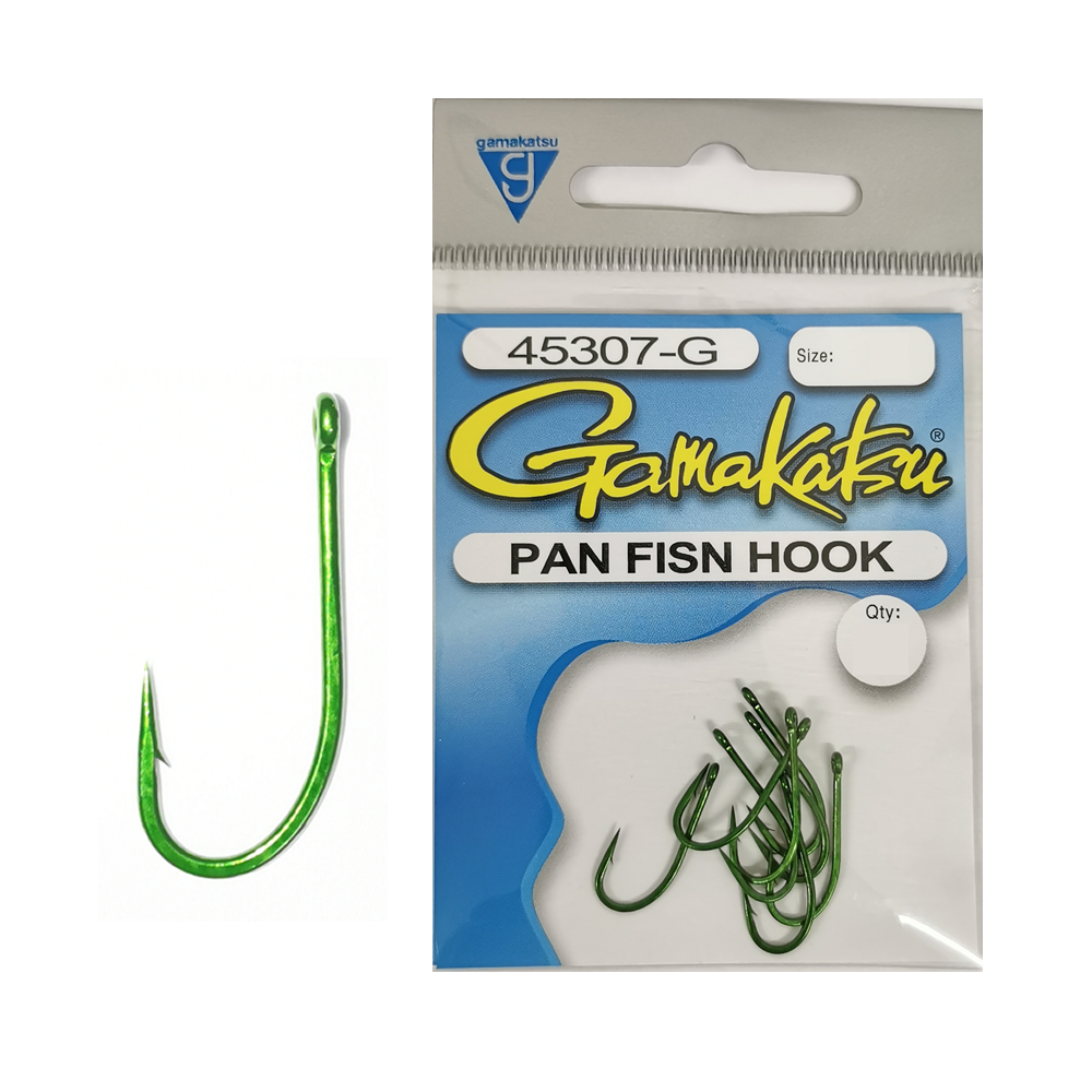 Gamakatsu Pan Fish Green Hooks – Anglerpower Fishing Tackle
