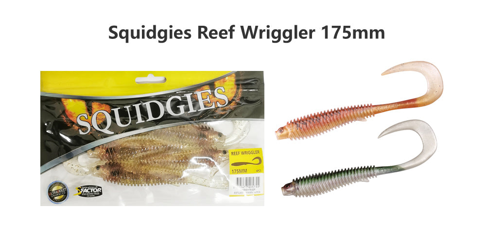 NEW Squidgies Reef Wriggler Soft Plastic Lure 175mm
