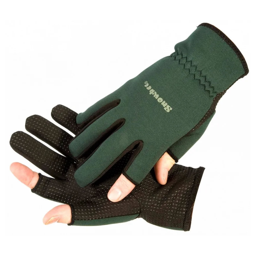 Snowbee Lightweight Neoprene Gloves Green