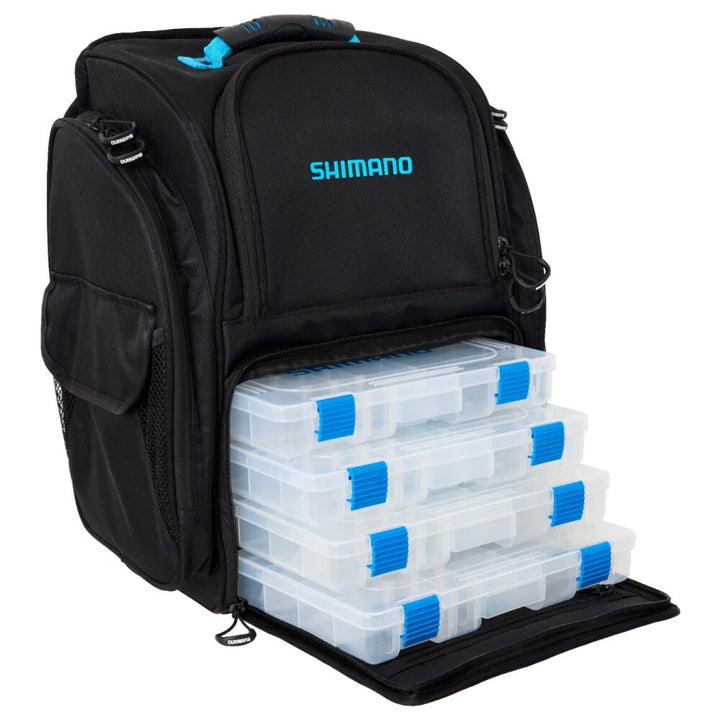 Shimano Back Pack Large With Tackle Box Black