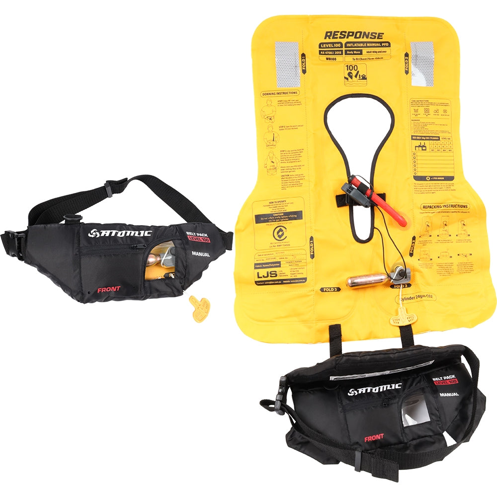 Atomic Inflatable Waist Belt Life Jacket Level 100