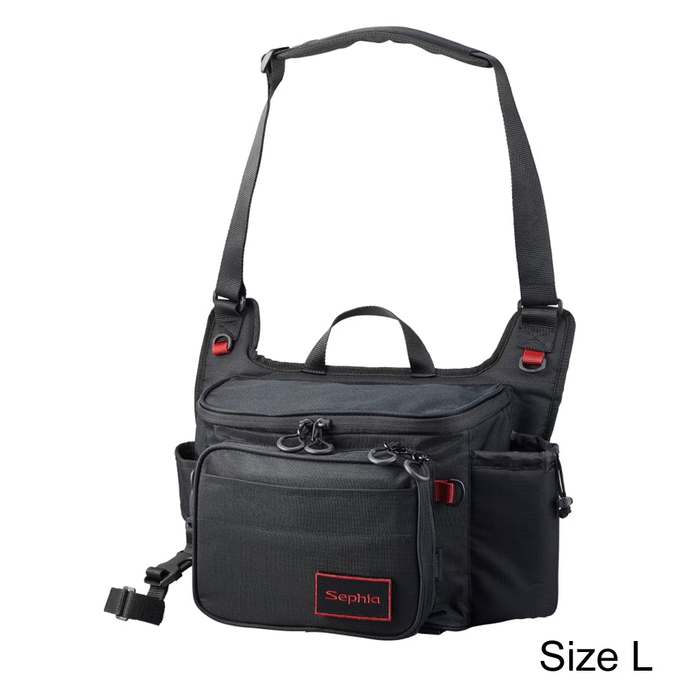 Shimano JDM Sephia Rungun Shoulder Bag BS-222W Black Size L