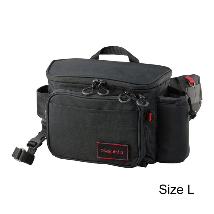 Shimano JDM Sephia Rungun Waist Bag BW-222W Black Size L