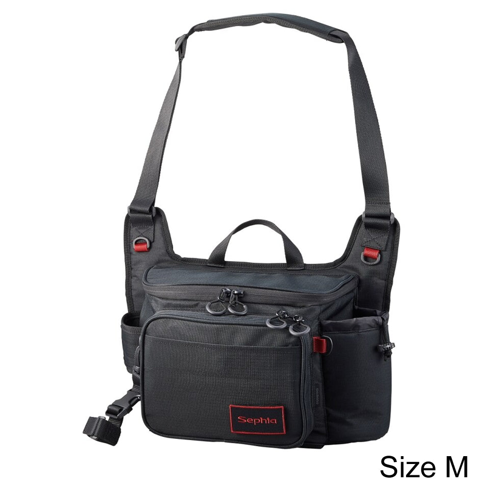 Shimano JDM Sephia Rungun Shoulder Bag BS-222W Black Size M