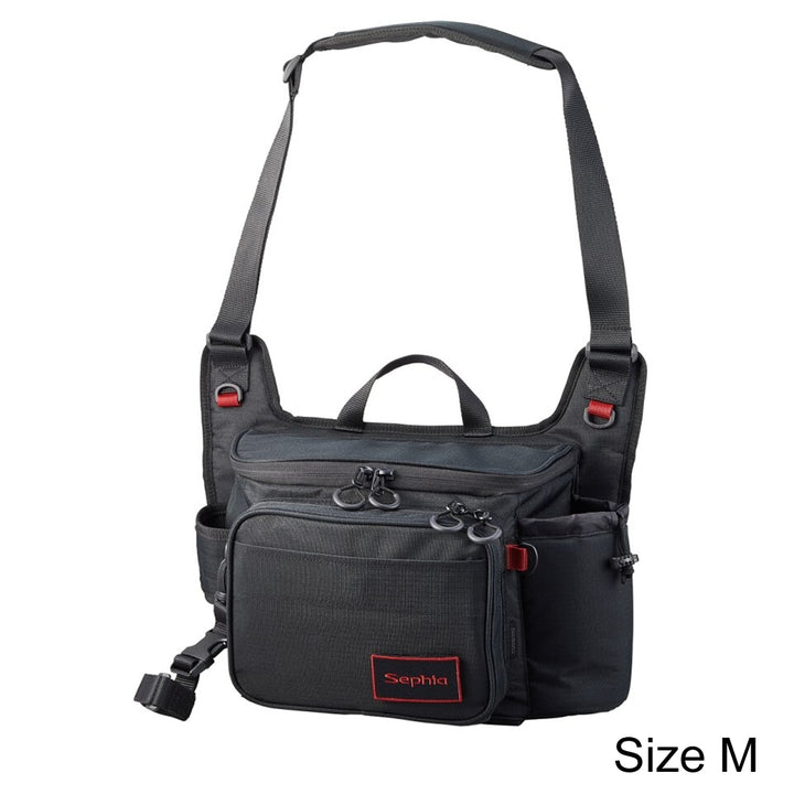 Shimano JDM Sephia Rungun Shoulder Bag BS-222W Black Size M