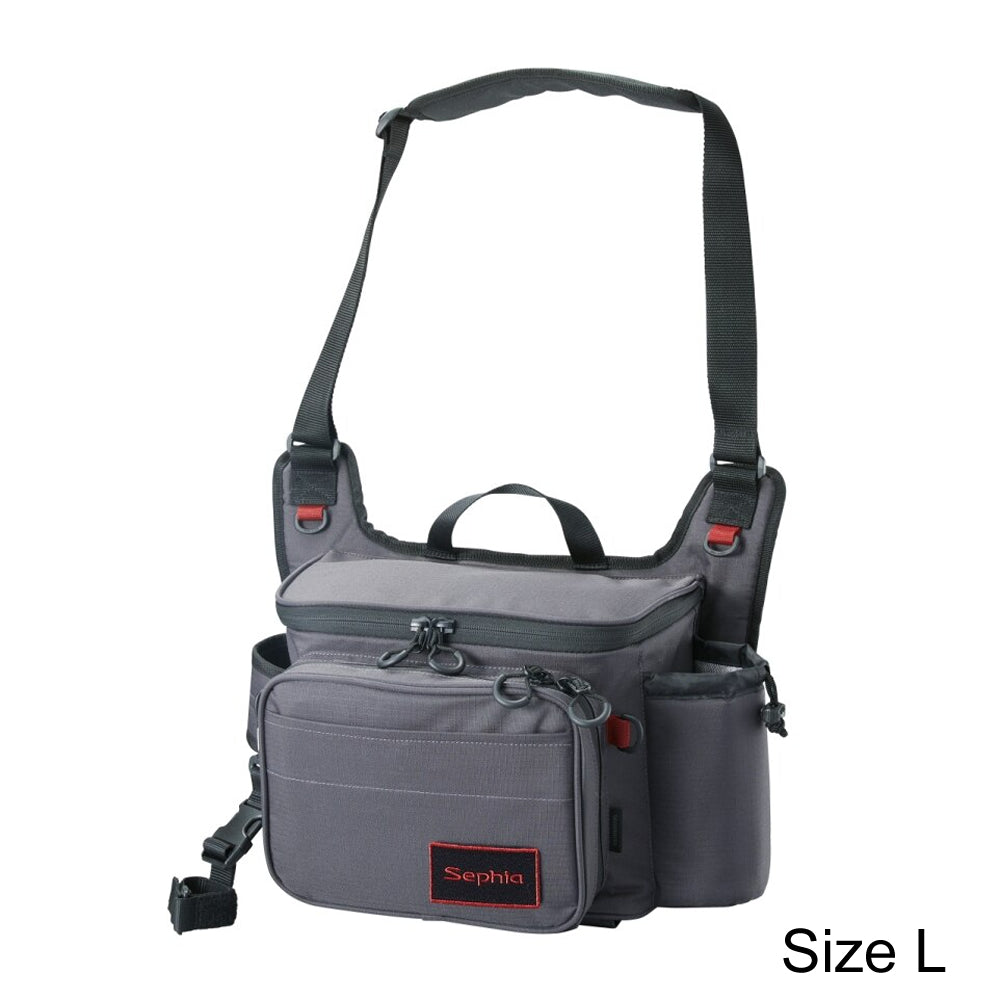 Shimano JDM Sephia Rungun Shoulder Bag BS-222W Gray Size L