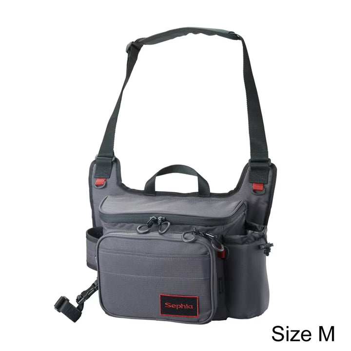 Shimano JDM Sephia Rungun Shoulder Bag BS-222W Gray Size M