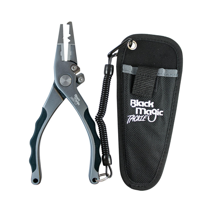 Black Magic Compact Fishing Pliers Gunmetal