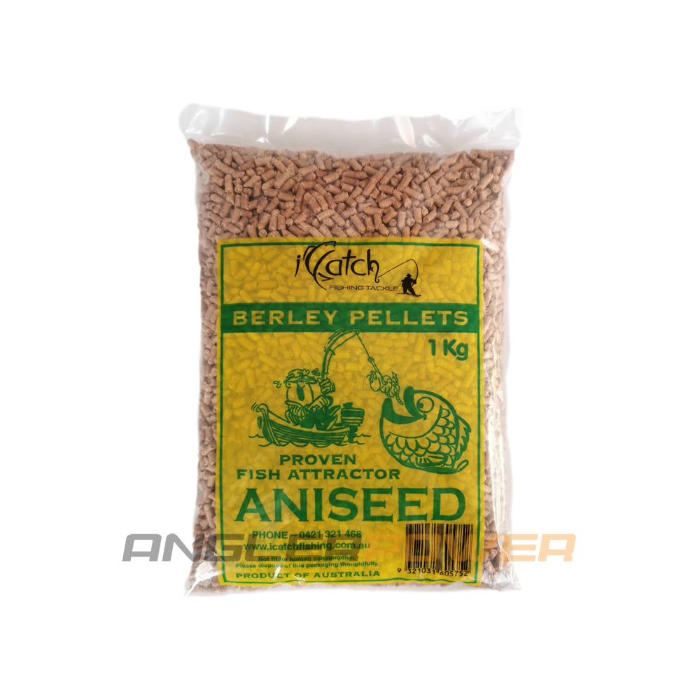 iCatch Burley Aniseed Pellet 1kg (PICKUP ONLY)