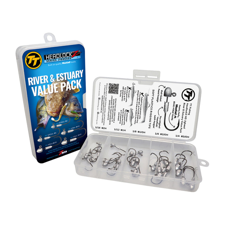 TT Lures HeadlockZ HD River& Estuary Jighead Value Pack