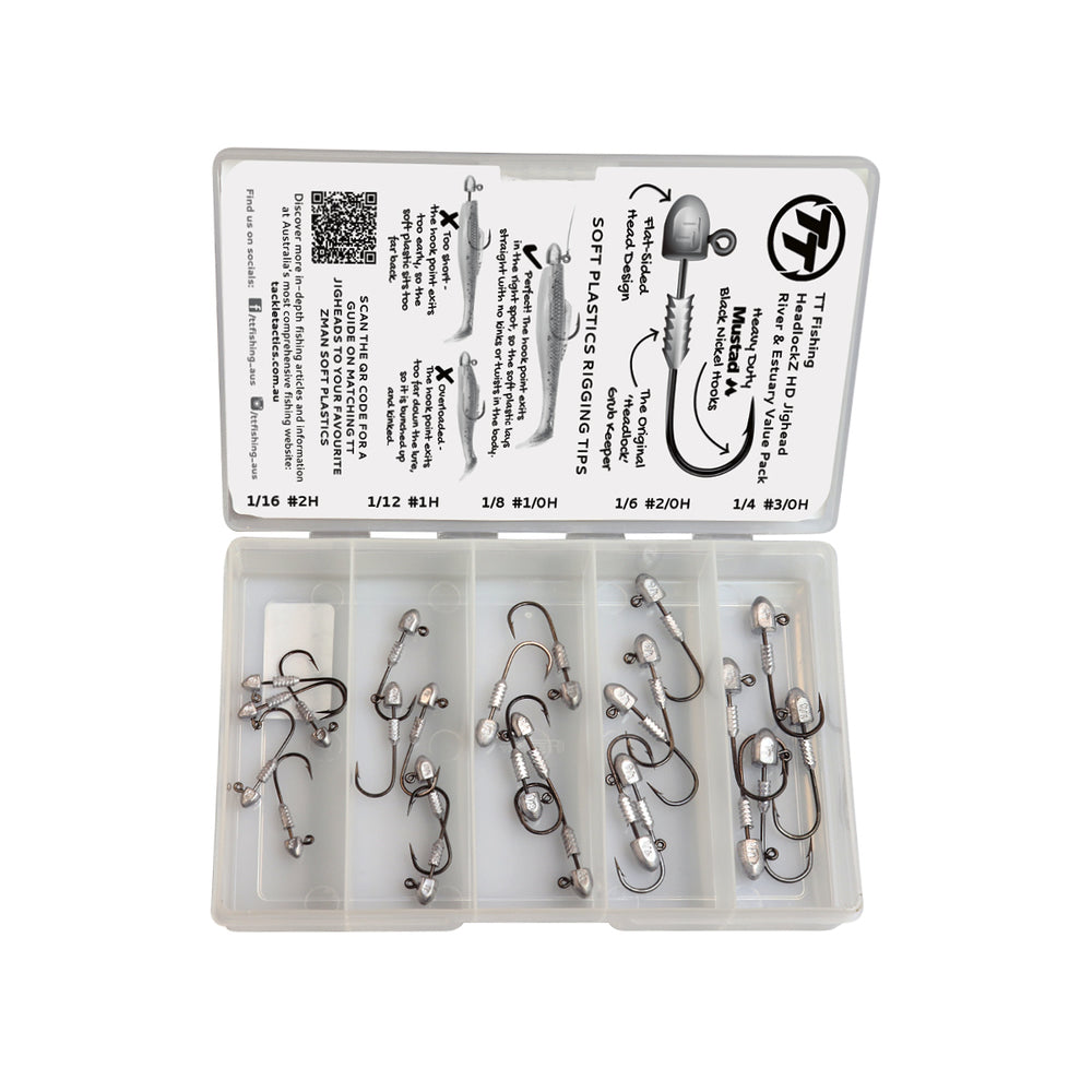 TT Lures HeadlockZ HD River& Estuary Jighead Value Pack