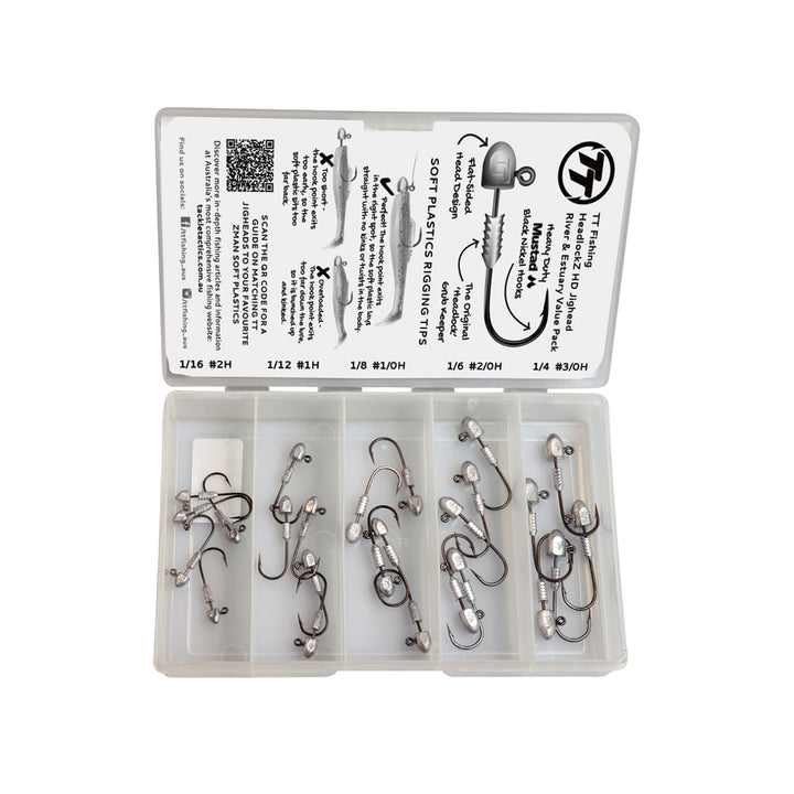 TT Lures HeadlockZ HD River& Estuary Jighead Value Pack