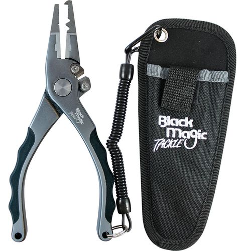Black Magic Compact Fishing Pliers Gunmetal