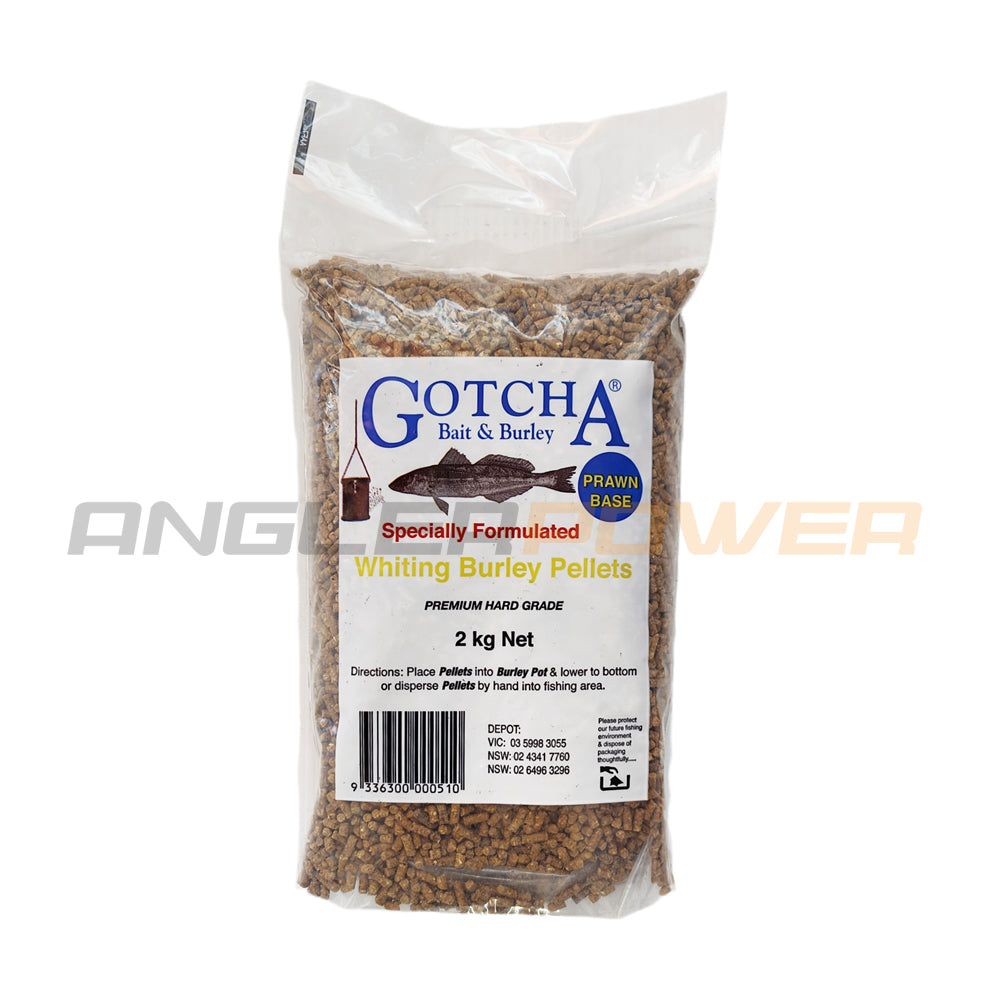 Gotcha Bait & Burley Whiting Burley Pellets 2kg (PICKUP ONLY)