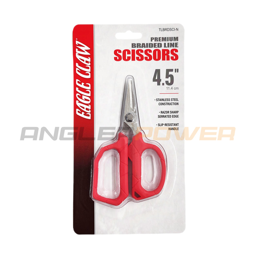 Eagle Claw Soft Grip Braided Line Scissors 4.5"