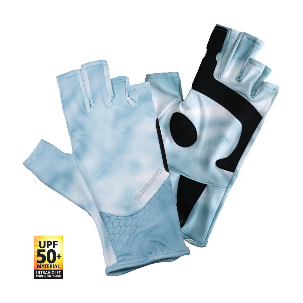 Shimano Sun Gloves UPF50+ Sky Tech Camo