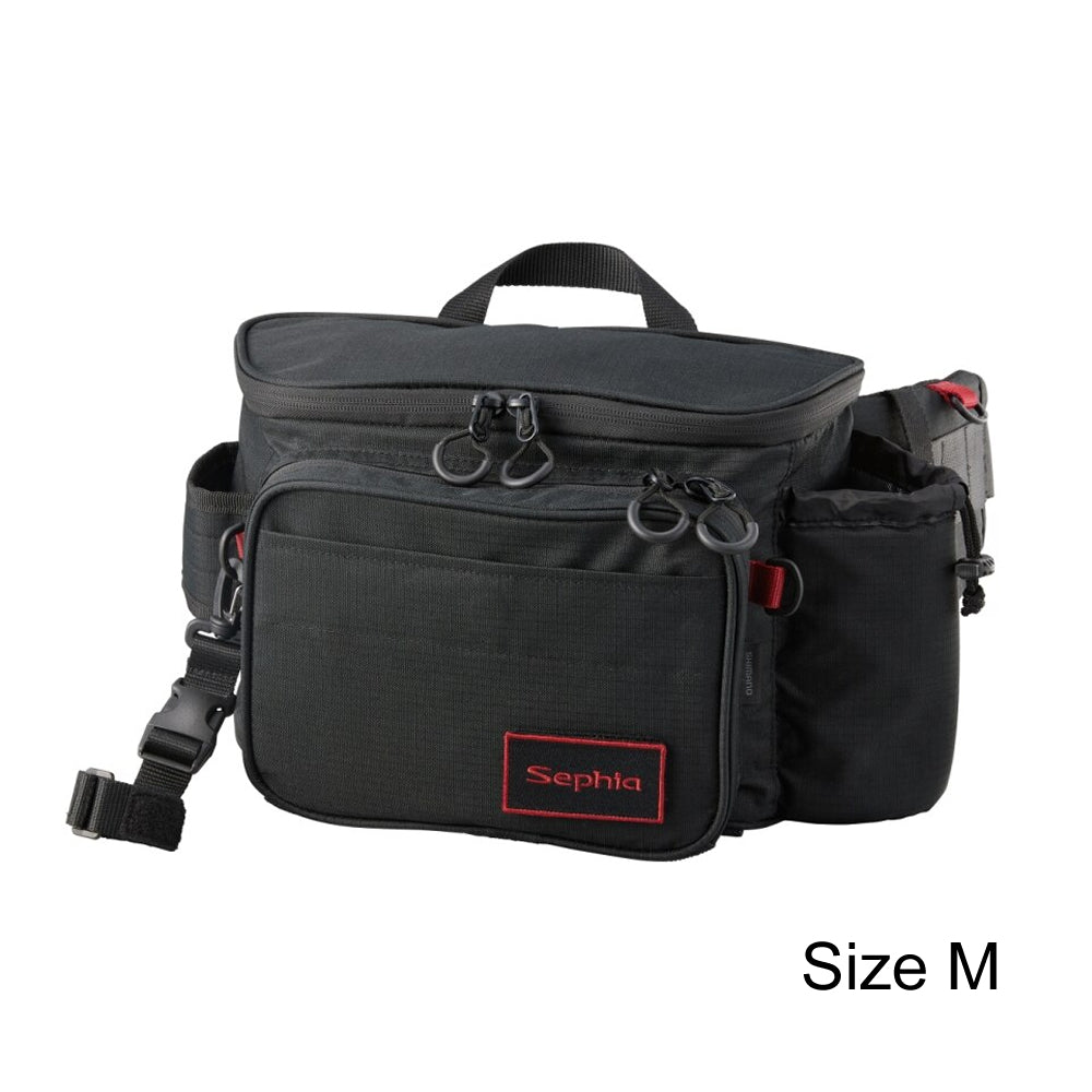 Shimano JDM Sephia Rungun Waist Bag BW-222W Black Size M