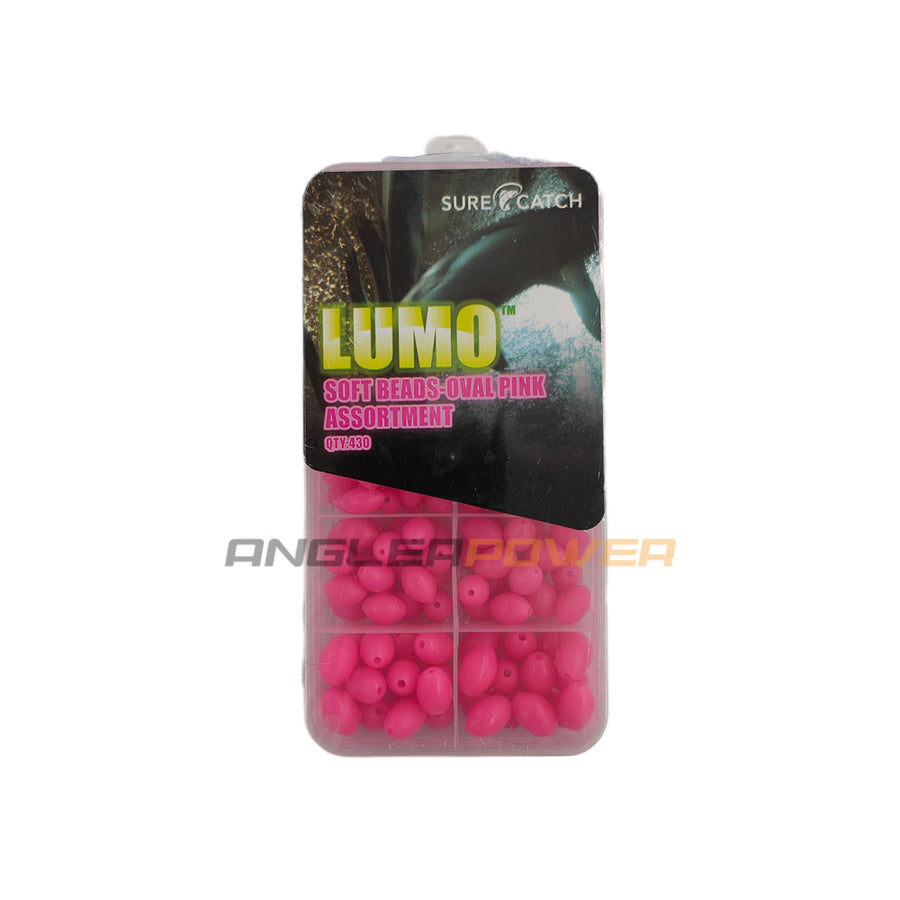 Sure Catch Powder SureCatch Lumo Soft Beads Oval Pink Assortment – Anglerpower Fishing Tackle
