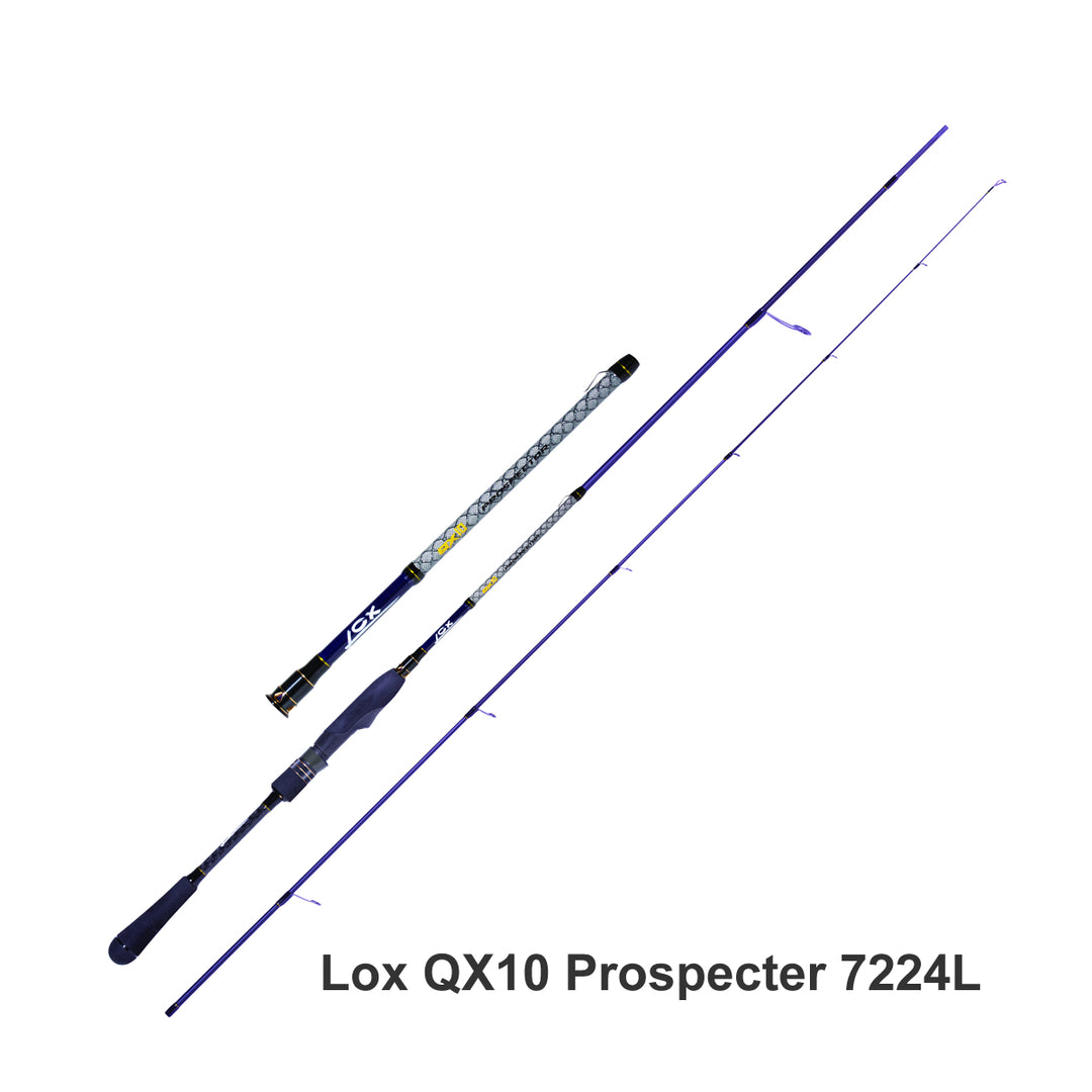 Lox Rods Lox QX10 Prospecter 7224L Spin Rod – Anglerpower Fishing Tackle