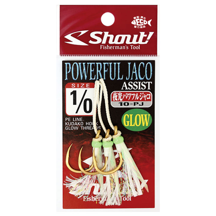 Shout Powerful Jaco Assist Hooks Glow 10-PJ