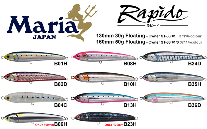 Maria Rapido Floating Lure 160mm 50g