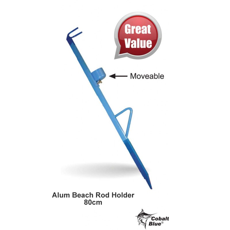 Cobalt Blue Alum Beach Rod Holder 80cm (Pickup Only)