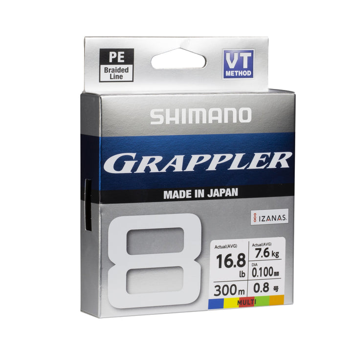 Shimano Grappler 8 Premium PE Braid Multicolour 300m