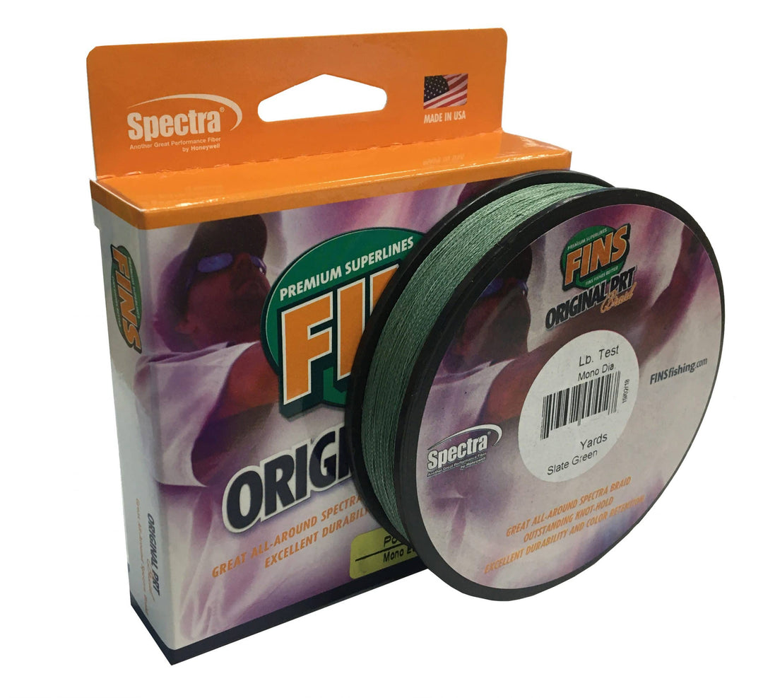 FINS Original PRT Braid 150yds Green or Yellow