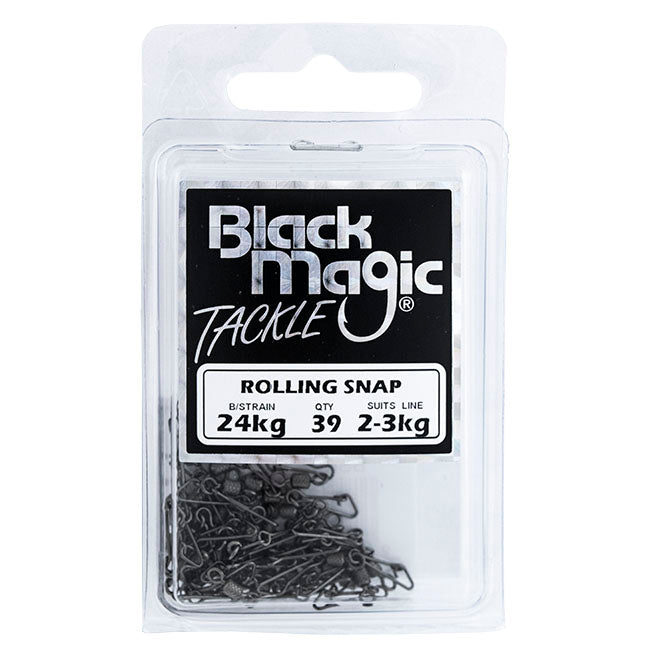 Black Magic Rolling Snap Swivels Economy Pack