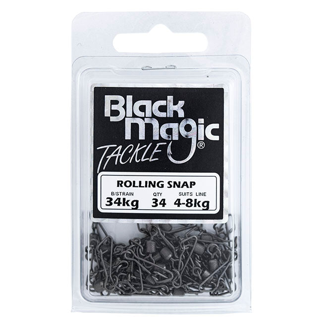 Black Magic Rolling Snap Swivels Economy Pack