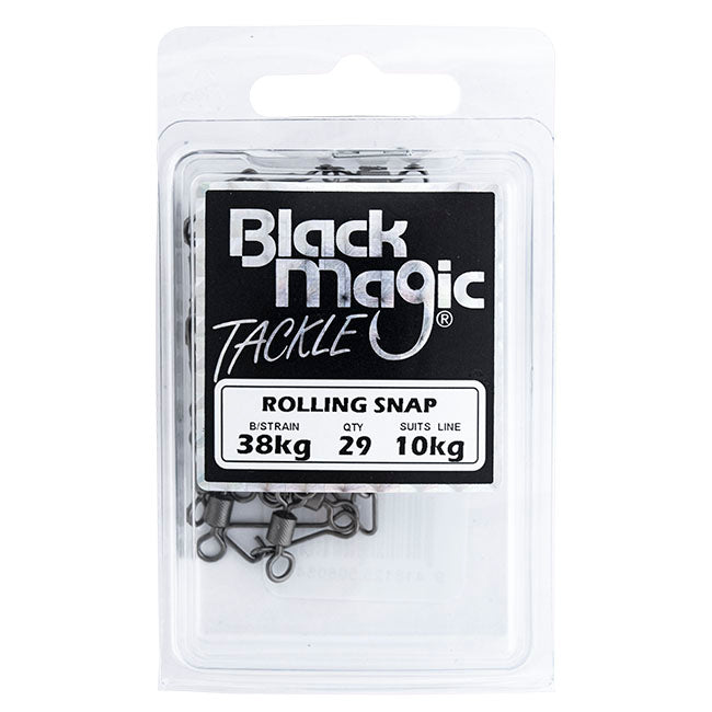 Black Magic Rolling Snap Swivels Economy Pack