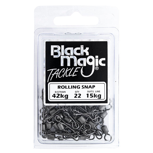 Black Magic Rolling Snap Swivels Economy Pack