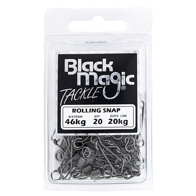 Black Magic Rolling Snap Swivels Economy Pack