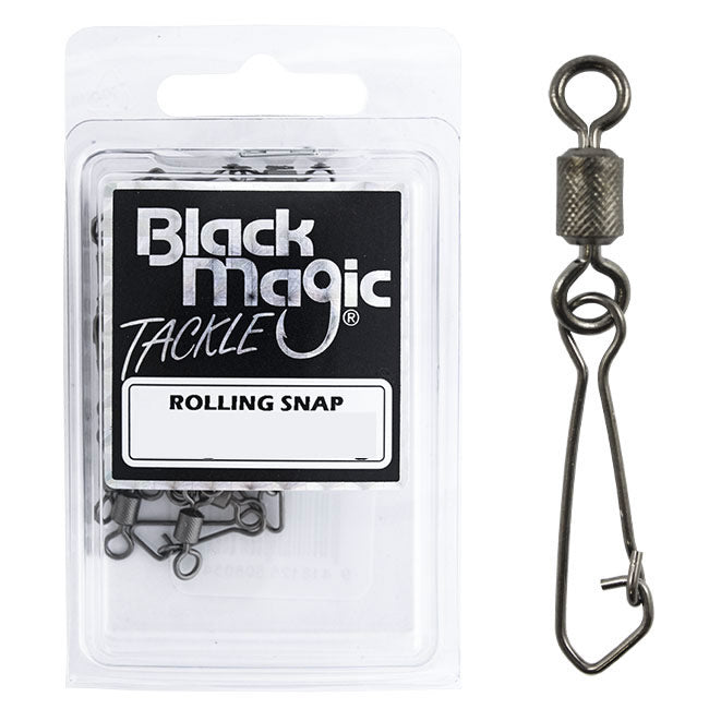 Black Magic Rolling Snap Swivels Economy Pack