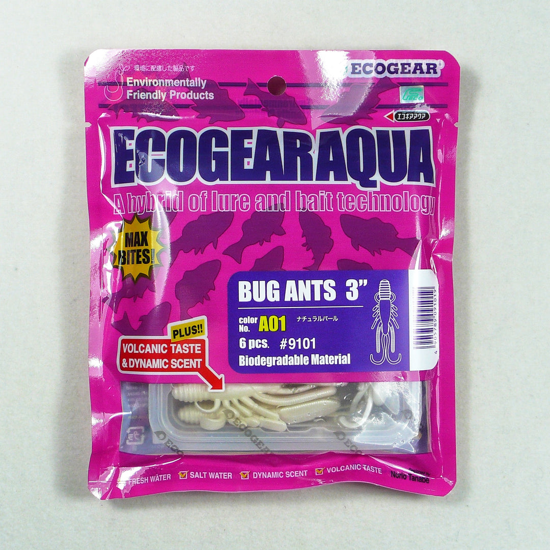 ECOGEAR BUG ANTS 3" Soft Plastic *Clearance*