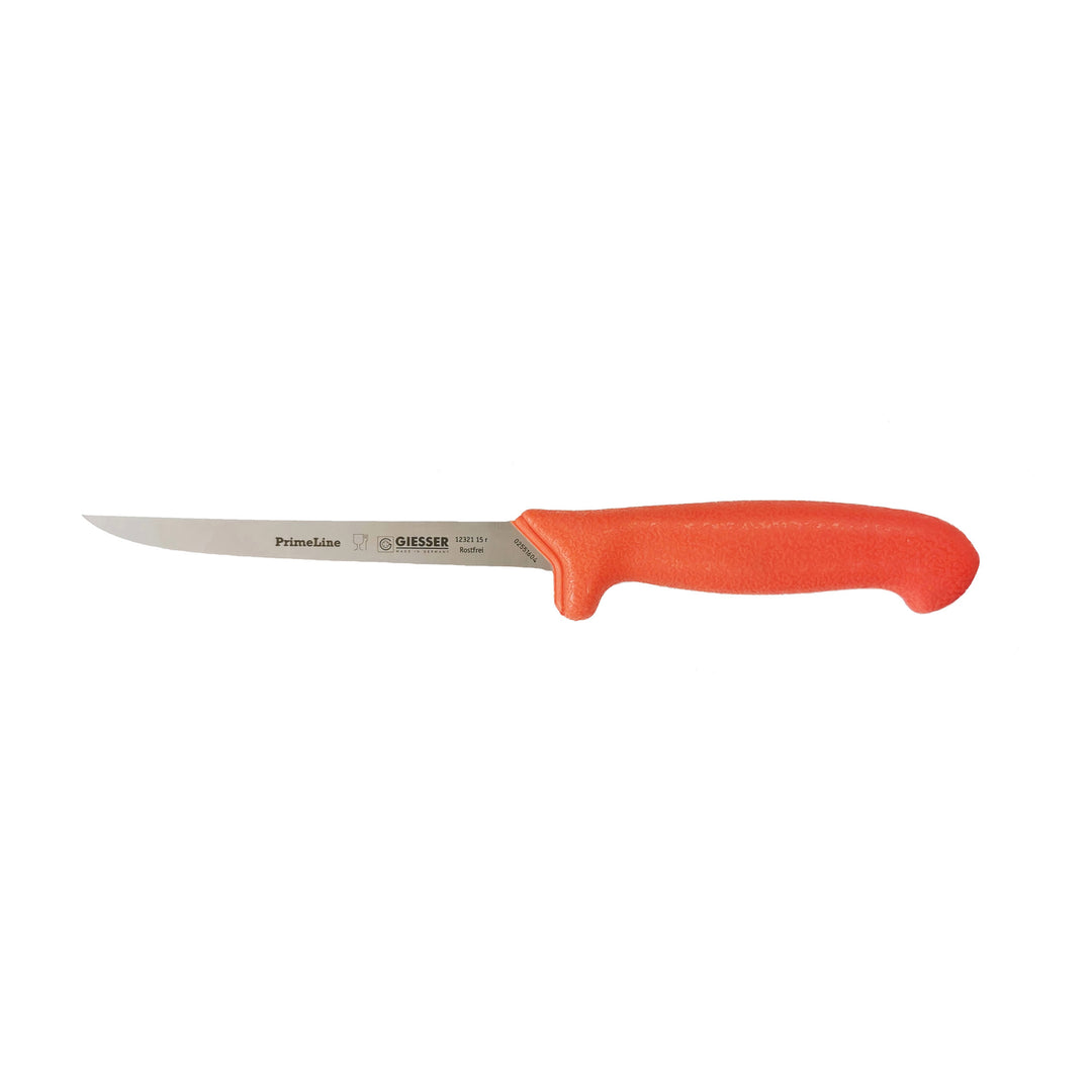 Giesser Primeline Boning Knife Straight Flexible 15cm With Sheath