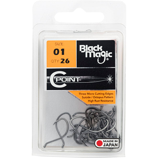 Black Magic C Point Hooks Economy Pack