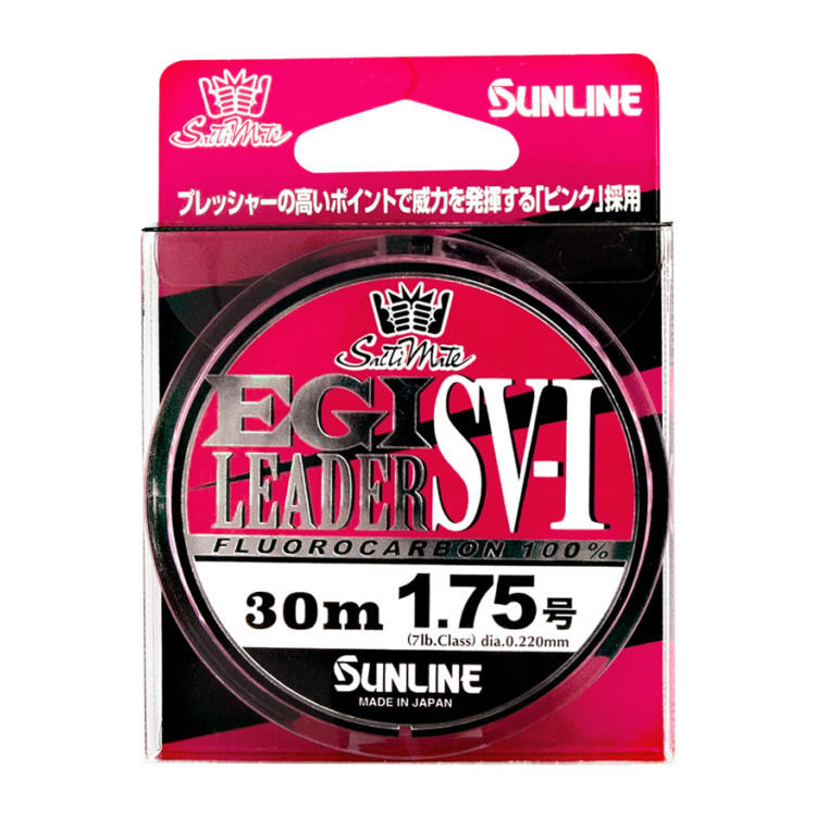 Sunline EGI Pink SV-1 FC Leader 30m (New Package)