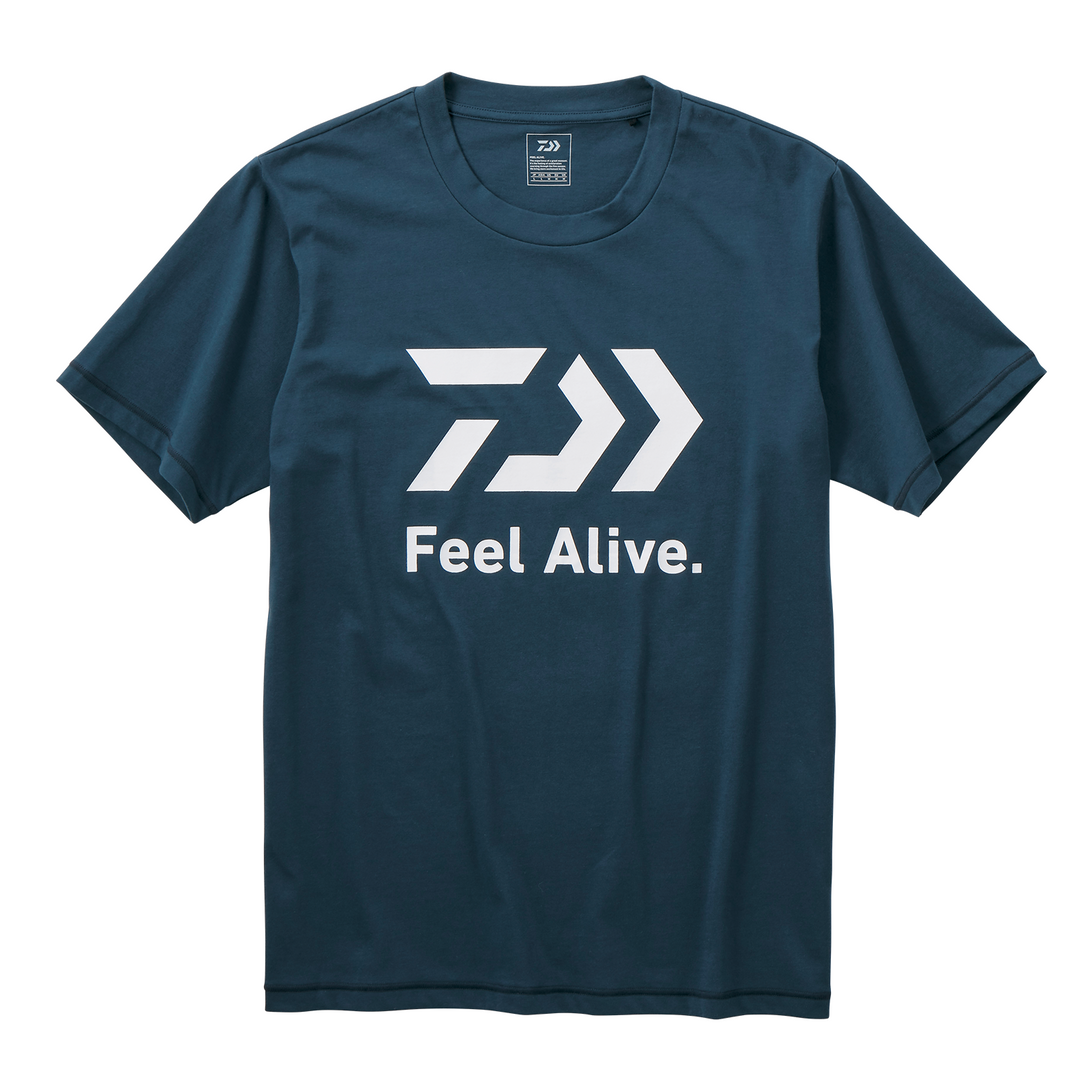 Daiwa FEEL ALIVE Short Sleeve T Shirt - River Blue