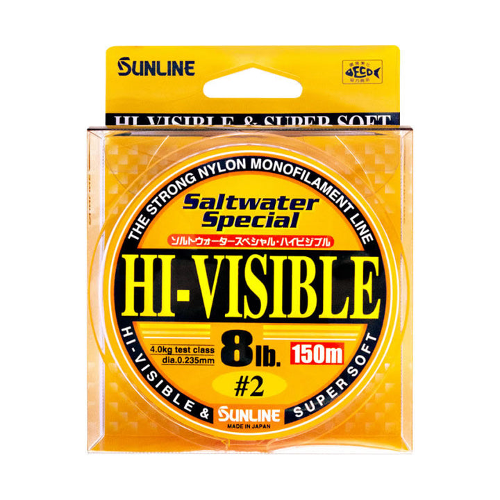 Sunline Hi-Visible Saltwater Special Mono Line 150m