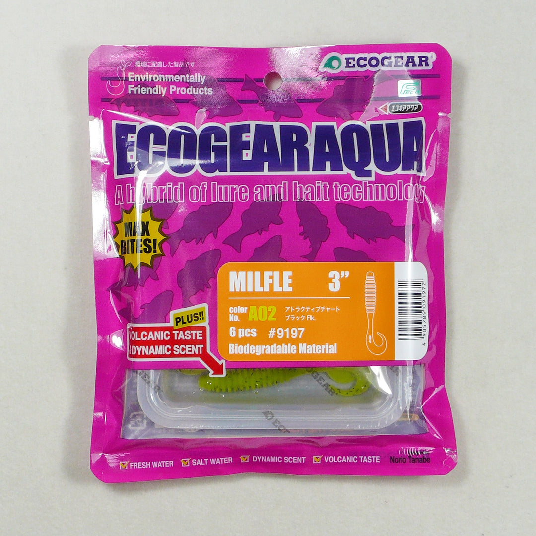 ECOGEAR AQUA MILFLE 3" Soft Plastic *Clearance*