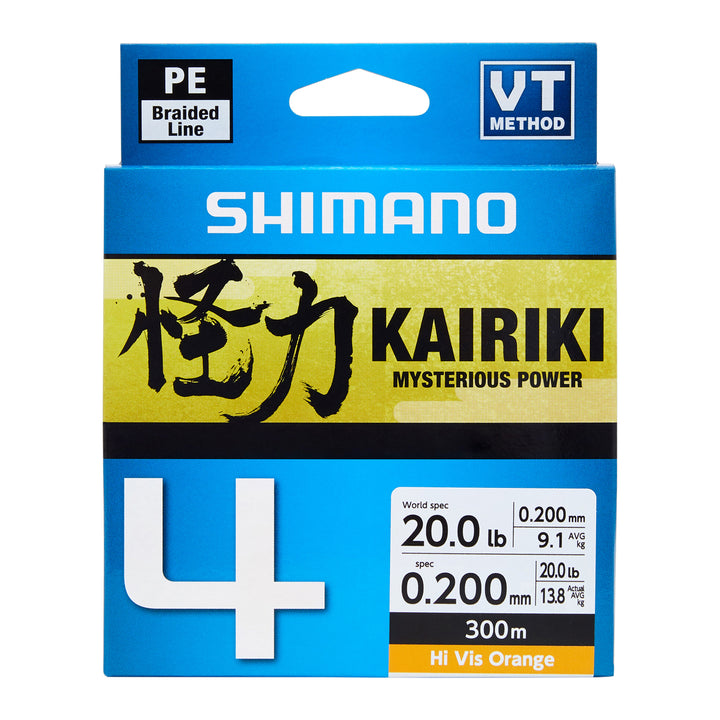 Shimano Kairiki 4 Braid Orange 300m