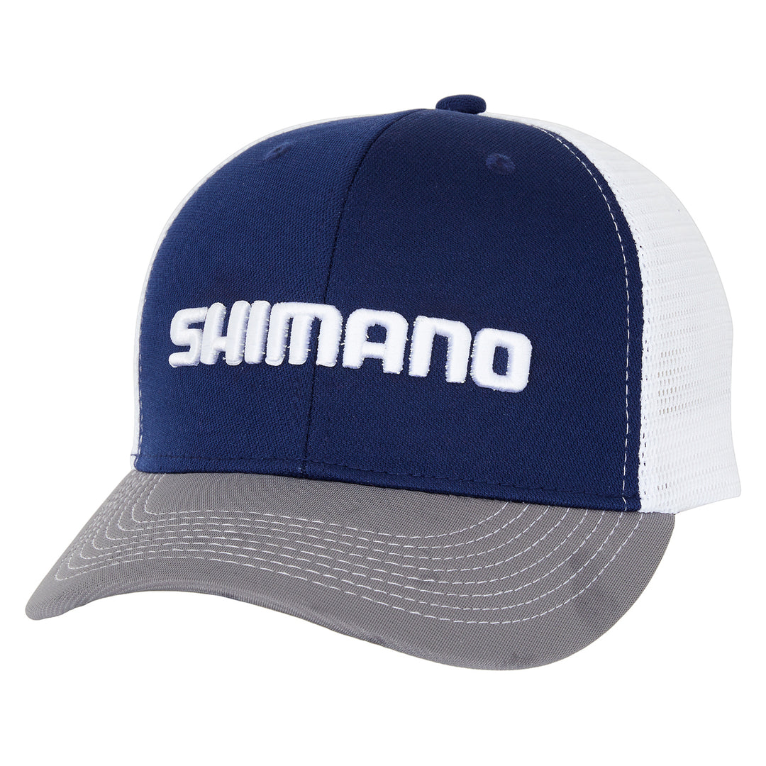 Shimano Trifecta Corporate Cap White/Navy/Grey
