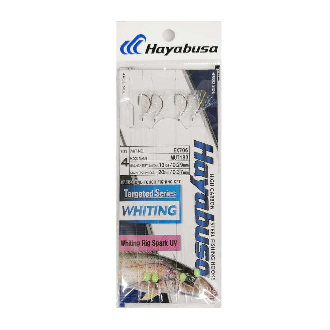 Hayabusa Whiting Rigs Spark UV (Twin Pack)